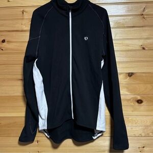 Pearl Izumi Select Jacket Full  Zip Cycling XL Black White Polyester